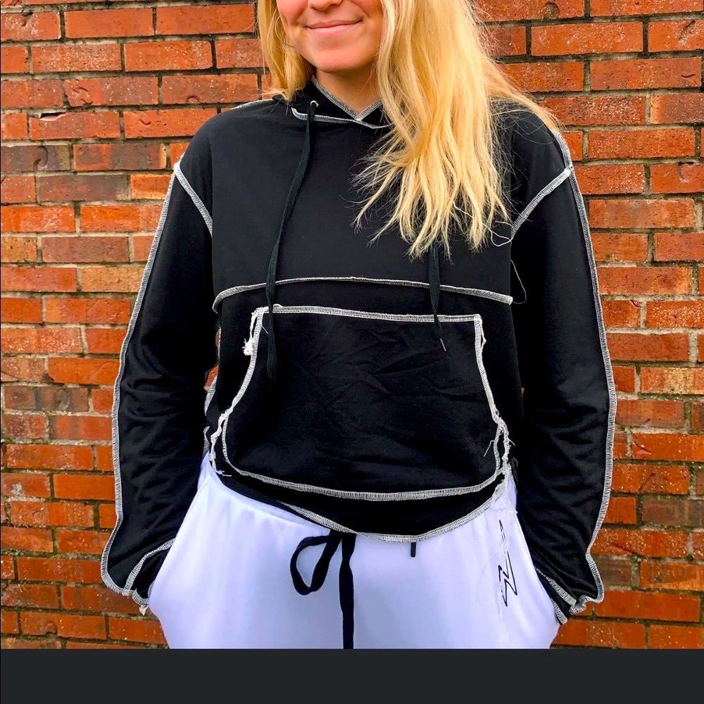 Women’s Black Drawstring Hoodie